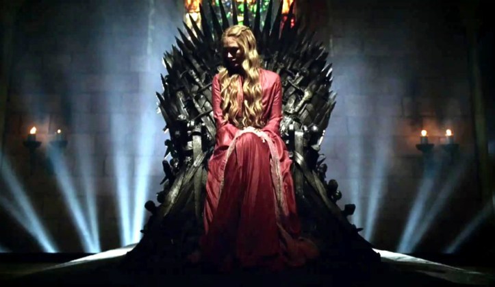HBOs-Game-of-Thrones-Cersei-Lannister-sits-on-the-Iron-Throne